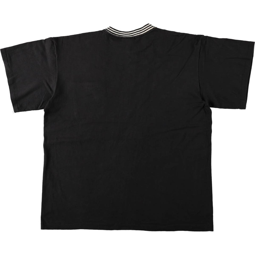 ~90'S FAST BREAKERS Plain Pocket T-Shirt, Made in USA, Men's XL equivalent, Vintage cotton black type Vintage Second Hand