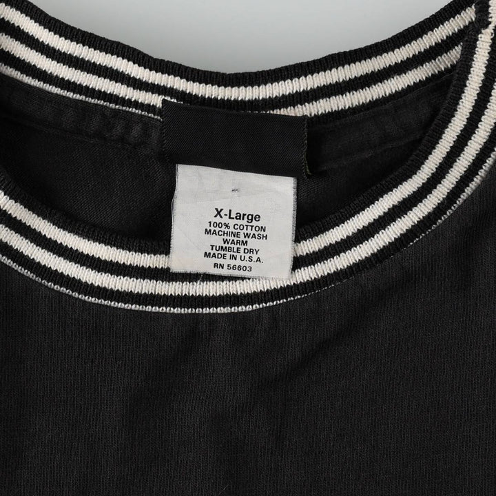 ~90'S FAST BREAKERS Plain Pocket T-Shirt, Made in USA, Men's XL equivalent, Vintage cotton black type Vintage Second Hand
