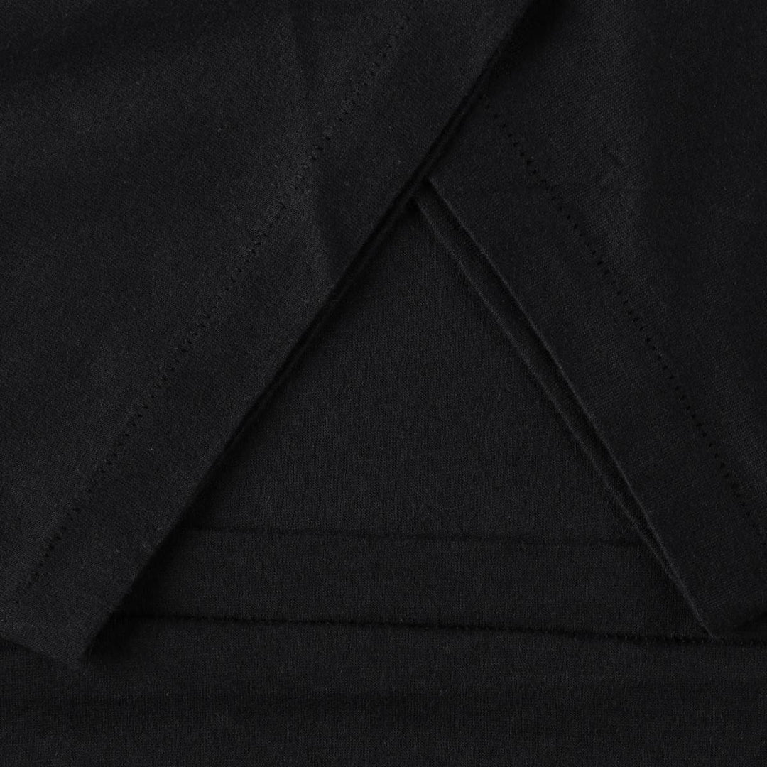 1980'S Hanes Fifty-Fifty Blue Tag Plain Pocket T-Shirt, Made in USA, Men's XL equivalent, Vintage cotton black type Vintage Second Hand