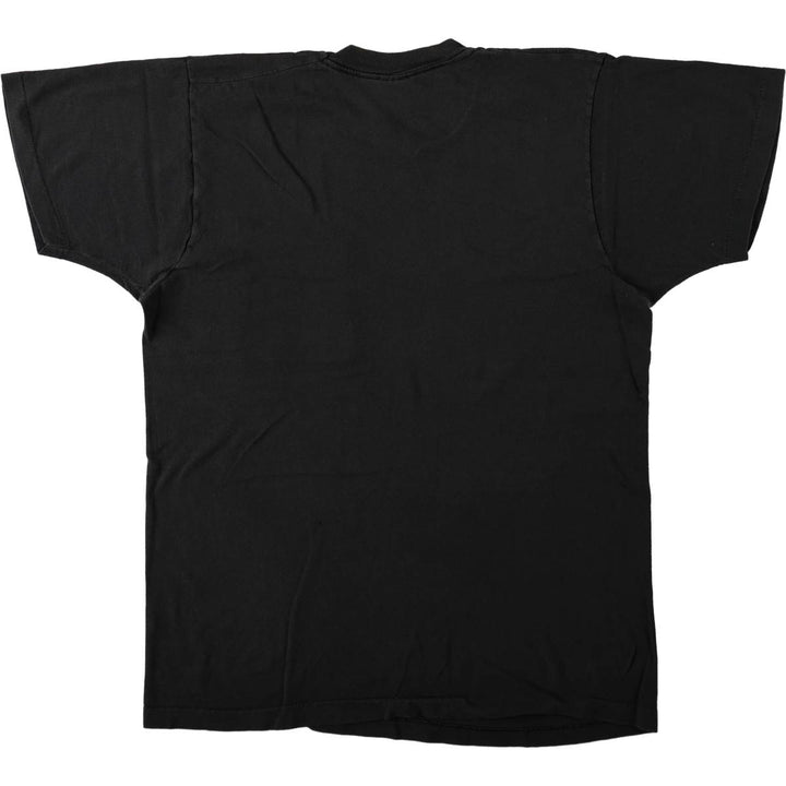 Vintage 80s-90'S Fruit of the Loom plain pocket T-shirt, men's size L unclear black type Vintage Second Hand