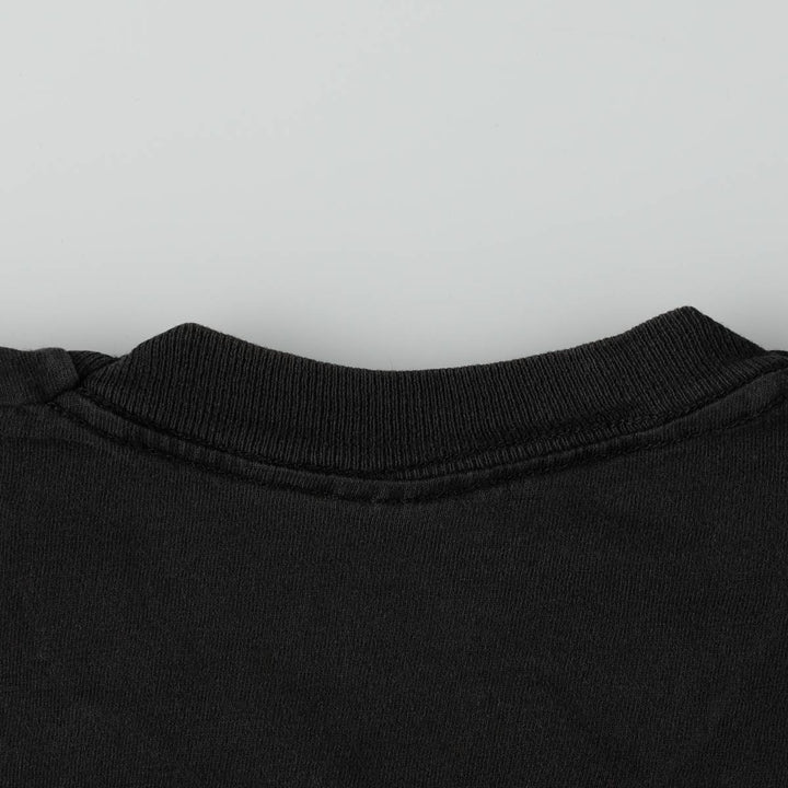Vintage 80s-90'S Fruit of the Loom plain pocket T-shirt, men's size L unclear black type Vintage Second Hand