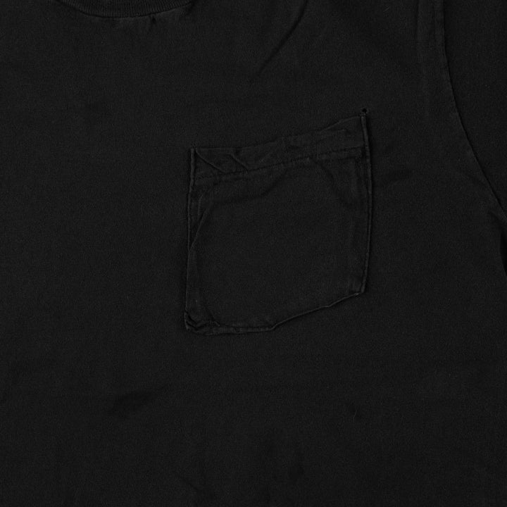 Vintage 80s-90'S Fruit of the Loom plain pocket T-shirt, men's size L unclear black type Vintage Second Hand