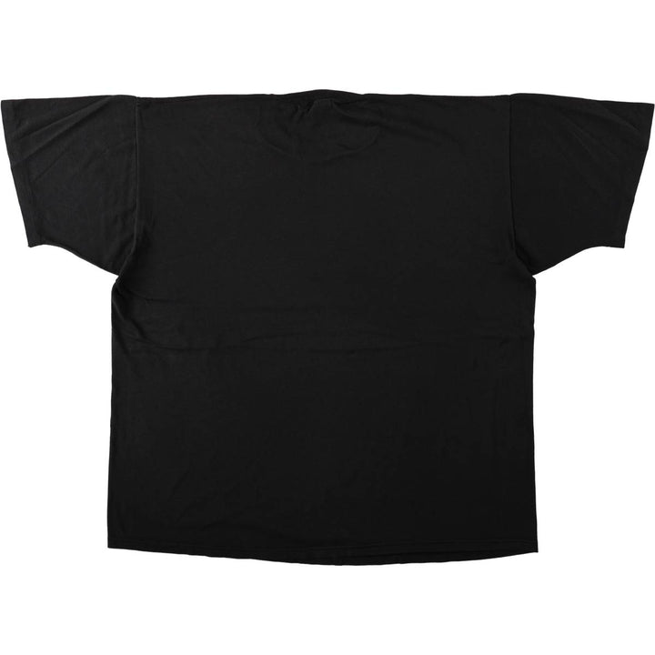 80s-90'S Jerzees plain t-shirt, made in USA, men's size XXL equivalent, vintage. cotton black type Vintage Second Hand