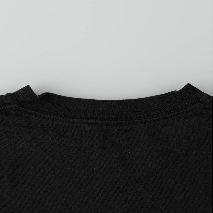 Vintage 90'S DUKE plain T-shirt, made in the USA, men's size XL cotton black type Vintage Second Hand