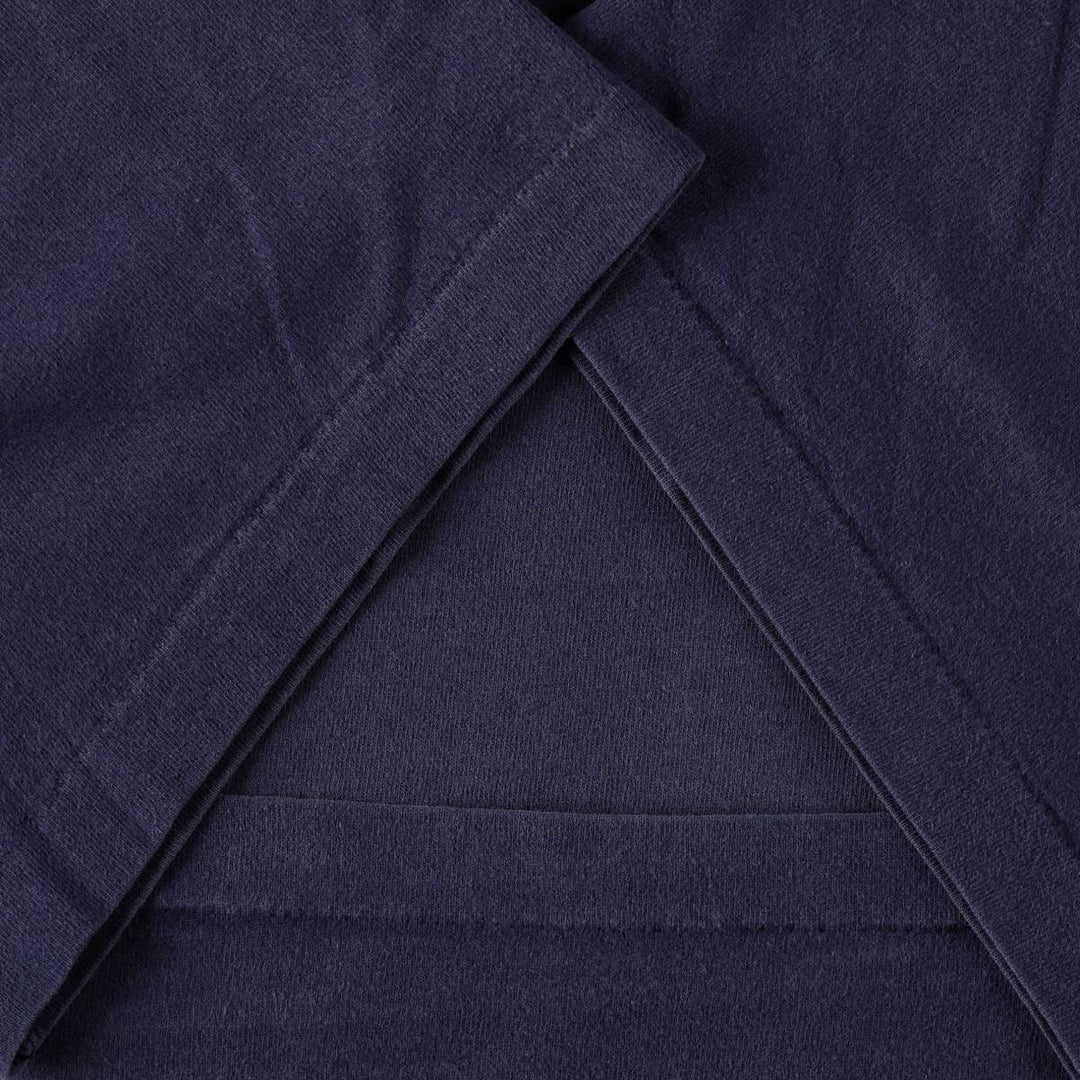 90'S Fruit of the Loom plain T-shirt, made in the USA, men's XL size, vintage cotton navy blue type Vintage Second Hand