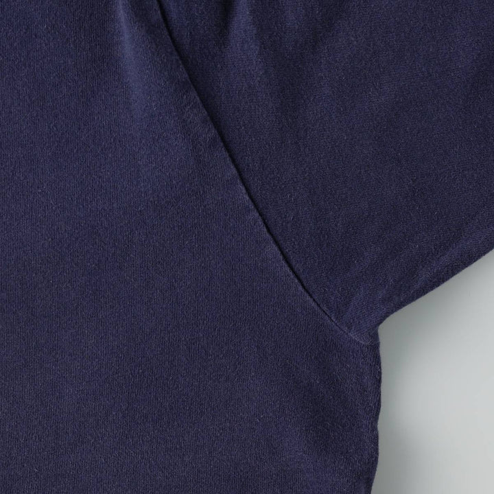 90'S Fruit of the Loom plain T-shirt, made in the USA, men's XL size, vintage cotton navy blue type Vintage Second Hand