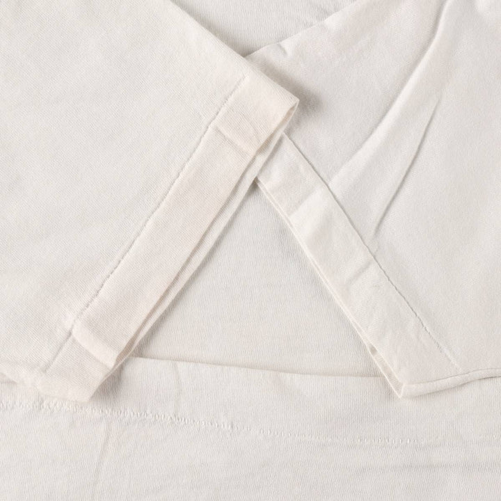 1980'S Fruit of the Loom Plain T-Shirt, Made in USA, Men's Size M (approx.), Vintage cotton white type Vintage Second Hand