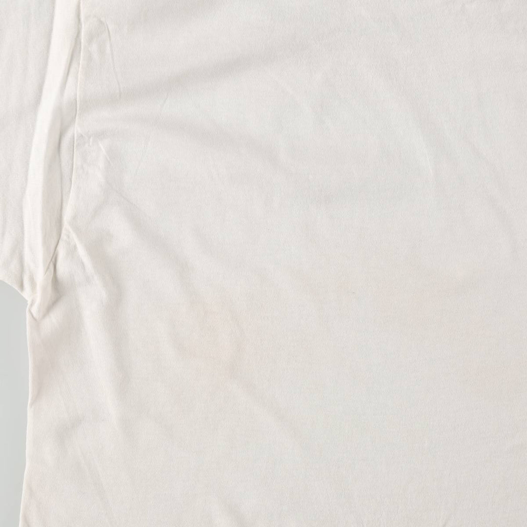 1980'S Fruit of the Loom Plain T-Shirt, Made in USA, Men's Size M (approx.), Vintage cotton white type Vintage Second Hand