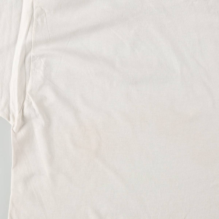 1980'S Fruit of the Loom Plain T-Shirt, Made in USA, Men's Size M (approx.), Vintage cotton white type Vintage Second Hand