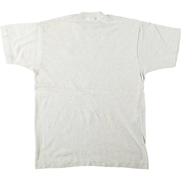 90'S Fruit of the Loom plain T-shirt, made in the USA, men's size L, vintage cotton gray type Vintage Second Hand