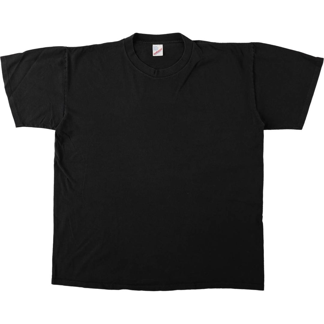 Vintage 90'S DUKE plain T-shirt, made in the USA, men's size XL cotton black type Vintage Second Hand