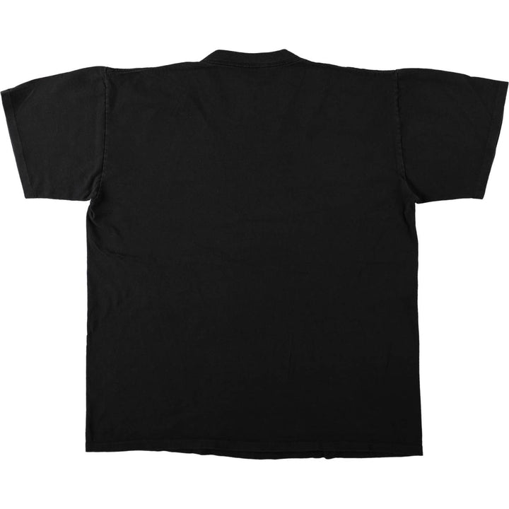 Vintage 90'S DUKE plain T-shirt, made in the USA, men's size XL cotton black type Vintage Second Hand