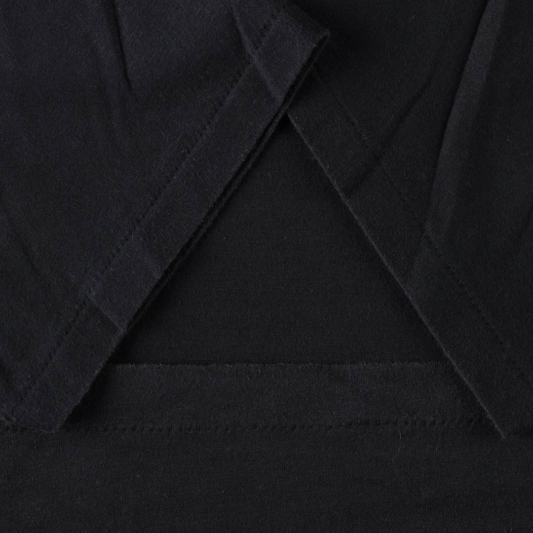 90'S TEE JAYS Plain T-Shirt, Made in USA, Men's XL equivalent, Vintage polyester black type Vintage Second Hand