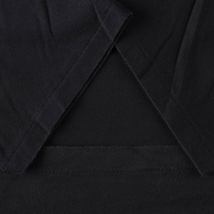 90'S TEE JAYS Plain T-Shirt, Made in USA, Men's XL equivalent, Vintage polyester black type Vintage Second Hand