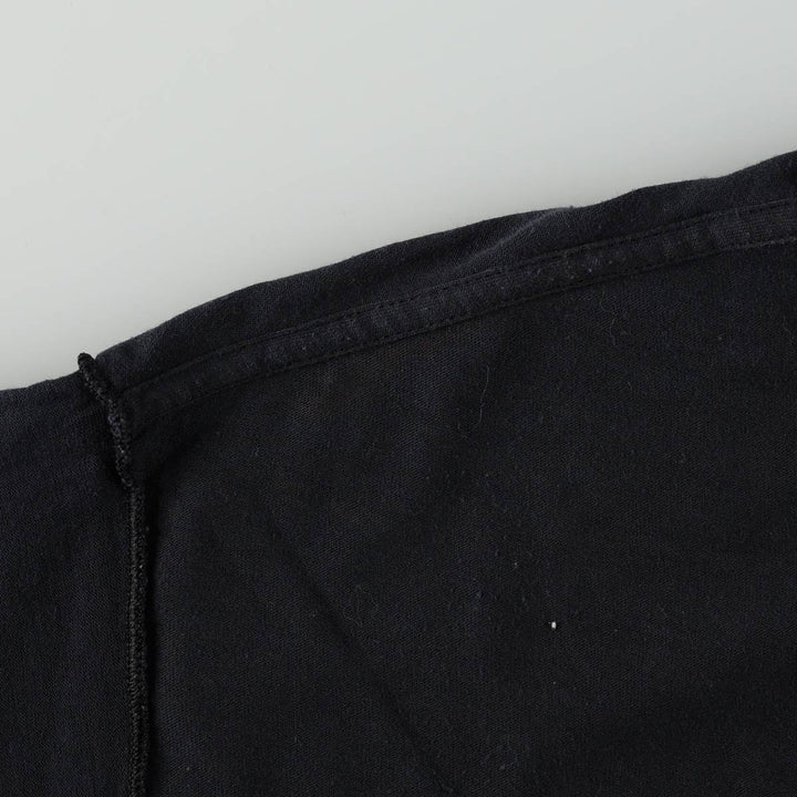90'S TEE JAYS Plain T-Shirt, Made in USA, Men's XL equivalent, Vintage polyester black type Vintage Second Hand