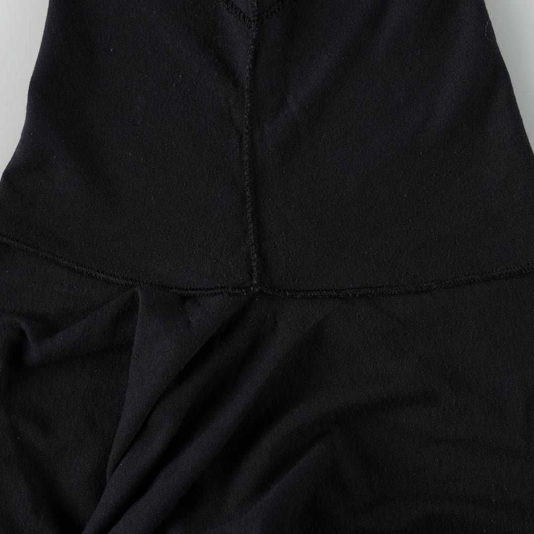 90'S TEE JAYS Plain T-Shirt, Made in USA, Men's XL equivalent, Vintage polyester black type Vintage Second Hand