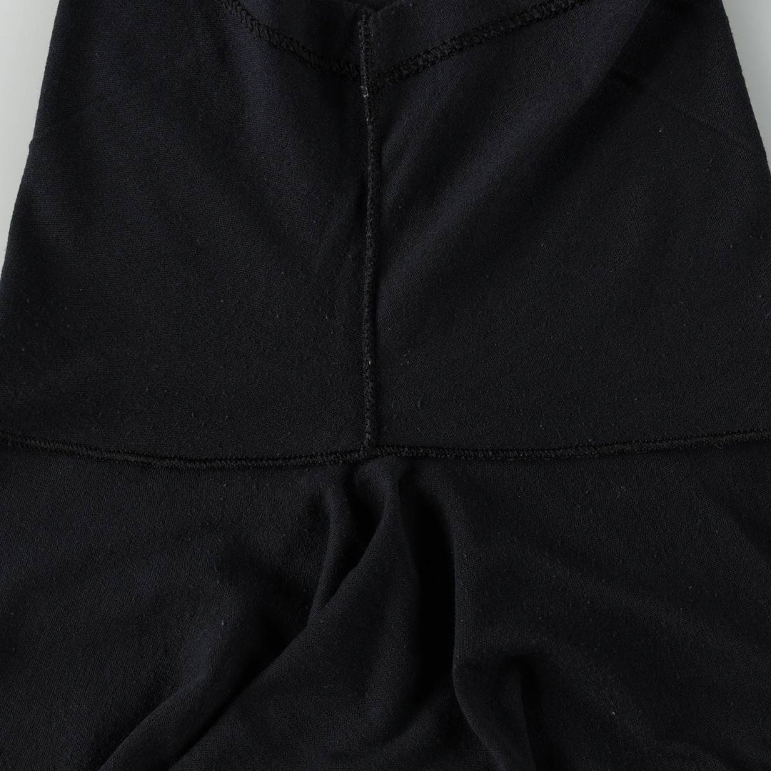 90'S TEE JAYS Plain T-Shirt, Made in USA, Men's XL equivalent, Vintage polyester black type Vintage Second Hand