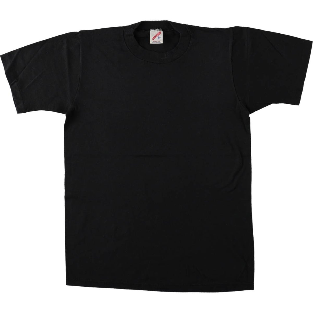 80s-90'S Jerzees plain t-shirt, made in USA, men's size M equivalent, vintage. cotton black type Vintage Second Hand