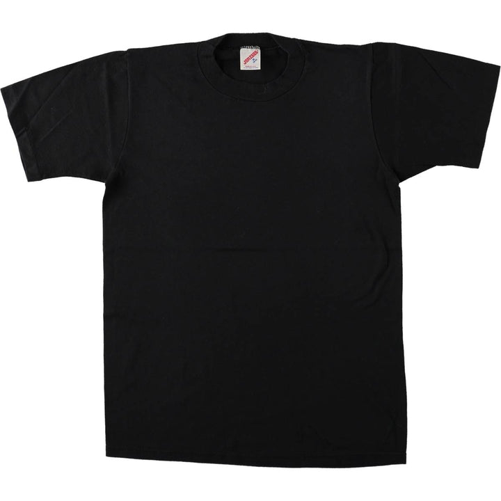 80s-90'S Jerzees plain t-shirt, made in USA, men's size M equivalent, vintage. cotton black type Vintage Second Hand