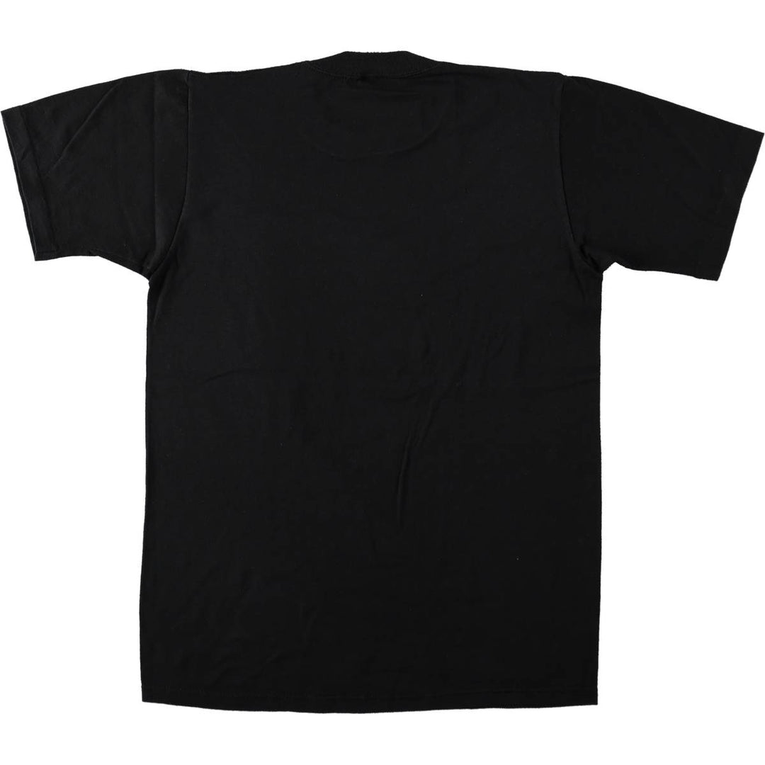 80s-90'S Jerzees plain t-shirt, made in USA, men's size M equivalent, vintage. cotton black type Vintage Second Hand