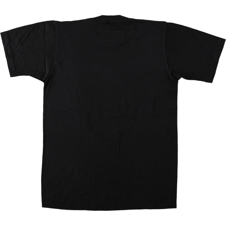 80s-90'S Jerzees plain t-shirt, made in USA, men's size M equivalent, vintage. cotton black type Vintage Second Hand