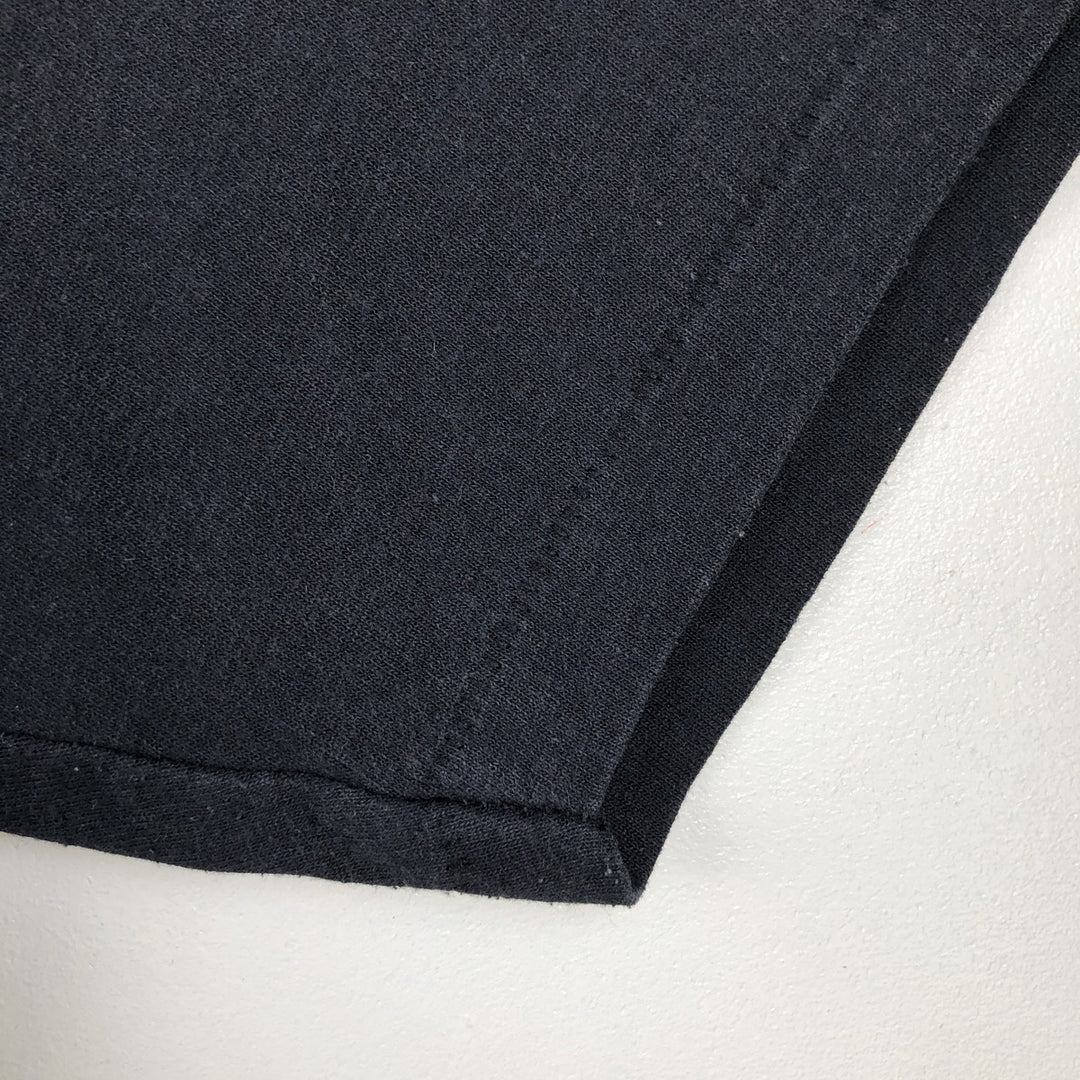 90'S Hanes HEAVYWEIGHT 50 cotton black type Vintage Second Hand