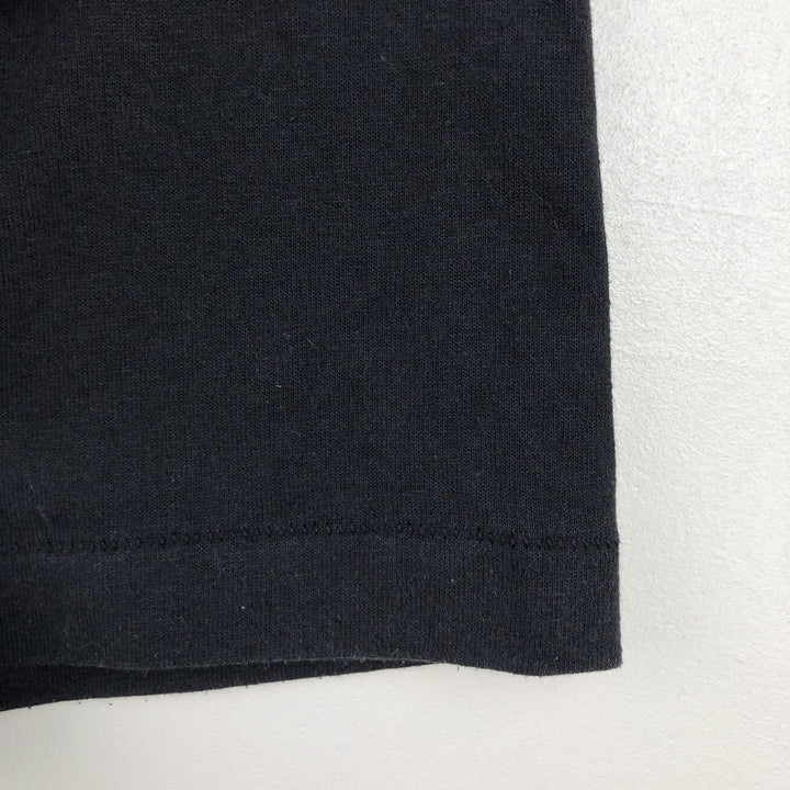 90'S Hanes HEAVYWEIGHT 50 cotton black type Vintage Second Hand