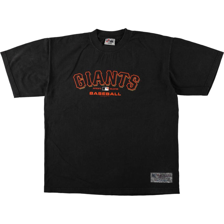 2000'S Majestic MLB San Francisco Giants sports print T-shirt, men's size L (approx.) cotton black type Vintage Second Hand