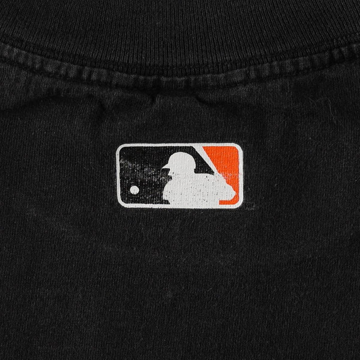 2000'S Majestic MLB San Francisco Giants sports print T-shirt, men's size L (approx.) cotton black type Vintage Second Hand