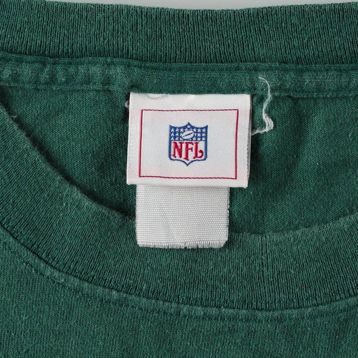 NFL Philadelphia Eagles sports print T-shirt, men's size XL (equivalent), crew neck. unclear green type Vintage Second Hand