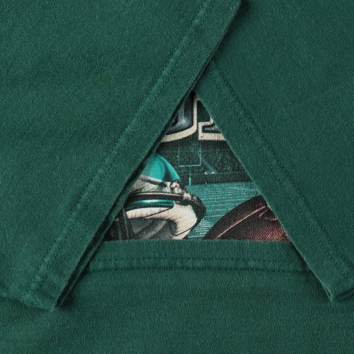 NFL Philadelphia Eagles sports print T-shirt, men's size XL (equivalent), crew neck. unclear green type Vintage Second Hand