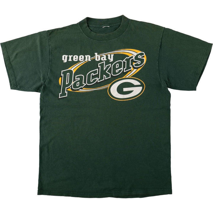 NFL Green Bay Packers sports print T-shirt, men's size M (approx.) unclear green type Vintage Second Hand