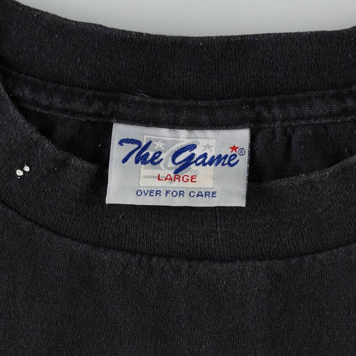 90'S The Game NBA SAN ANTONIO SPURS Sports Print T-Shirt, Men's Size L (approx.), Vintage cotton black type Vintage Second Hand
