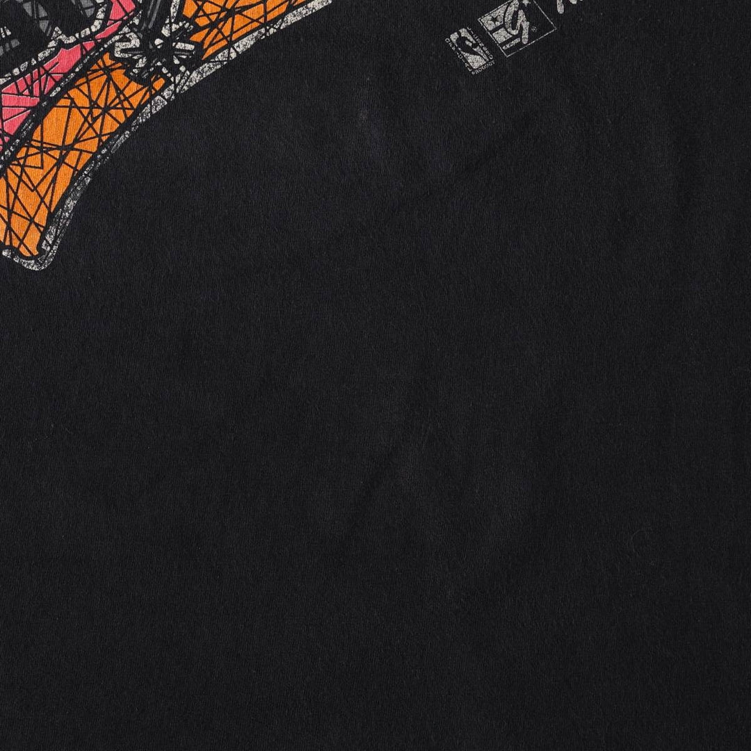 90'S The Game NBA SAN ANTONIO SPURS Sports Print T-Shirt, Men's Size L (approx.), Vintage cotton black type Vintage Second Hand