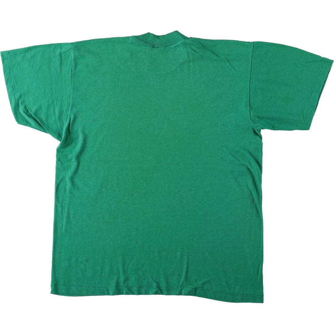 80'S Stedman Blaze New York Jets sports print T-shirt, Made in USA, Men's size L equivalent, Vintage polyester green type Vintage Second Hand