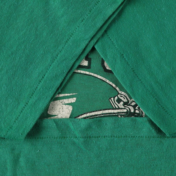 80'S Stedman Blaze New York Jets sports print T-shirt, Made in USA, Men's size L equivalent, Vintage polyester green type Vintage Second Hand
