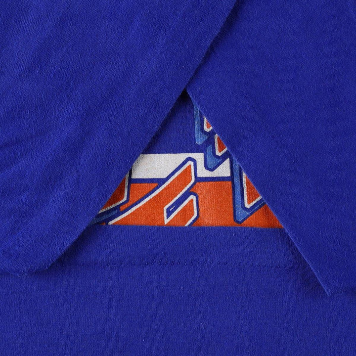 80'S TRENCH MLB NEW YORK METS Sports Print T-Shirt, Made in USA, Men's Size L (approx.), Vintage polyester blue type Vintage Second Hand