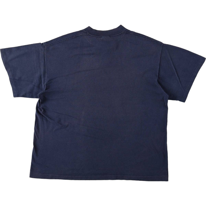90'S TRENCH NFL DALLAS COWBOYS (Dallas Cowboys) Sports Print T-Shirt, Made in USA, Men's XL (approx.) Vintage cotton navy blue type Vintage Second Hand