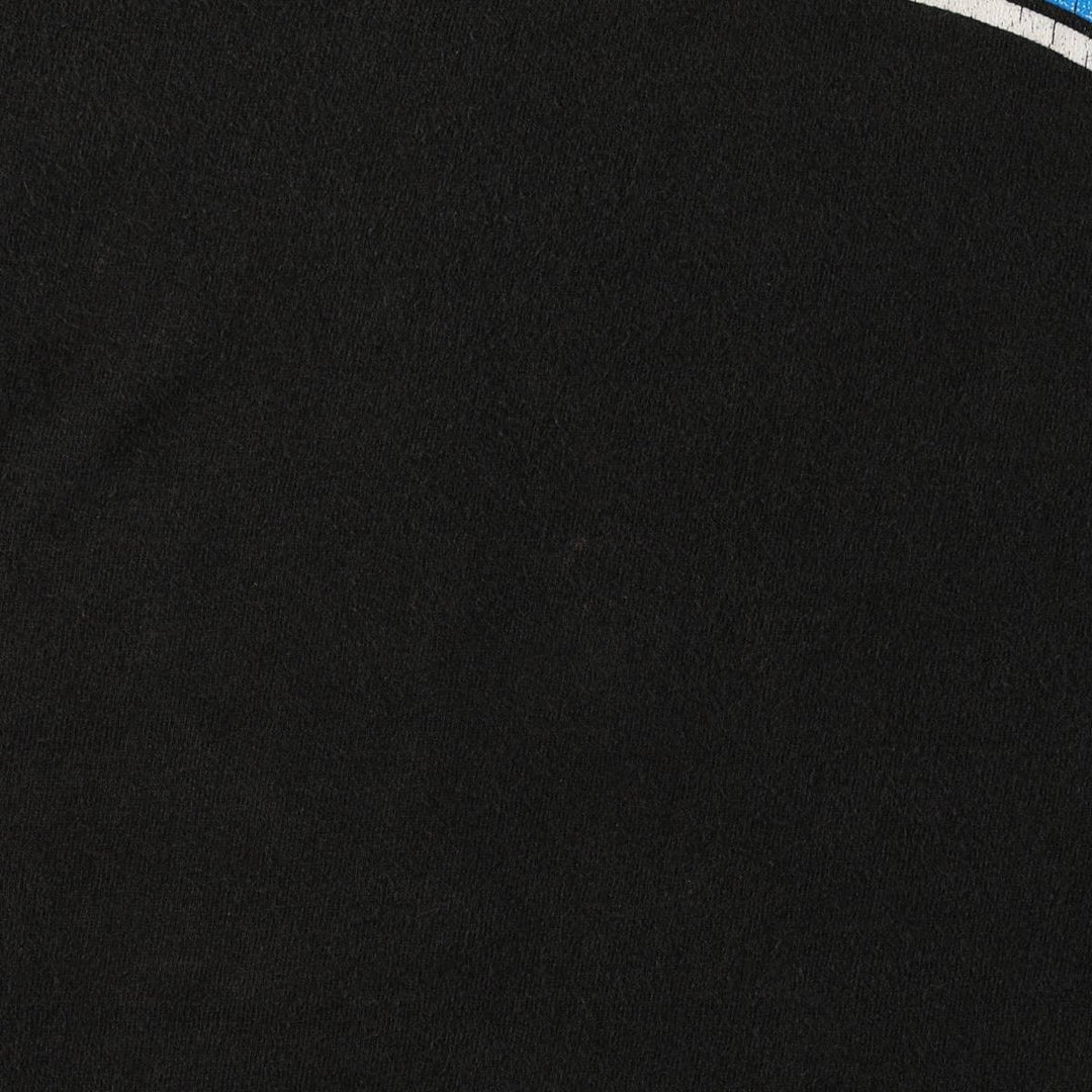90'S NUTMEG NFL Carolina Panthers sports print T-shirt, Made in USA, Men's XL equivalent, Vintage cotton black type Vintage Second Hand
