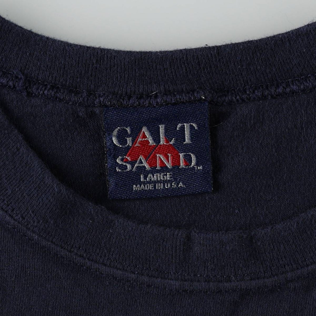 90'S GALT SAND NFL DALLAS COWBOYS (Dallas Cowboys) Sports Print T-Shirt, Made in USA, Men's Size L (approx.), Vintage cotton navy blue type Vintage Second Hand