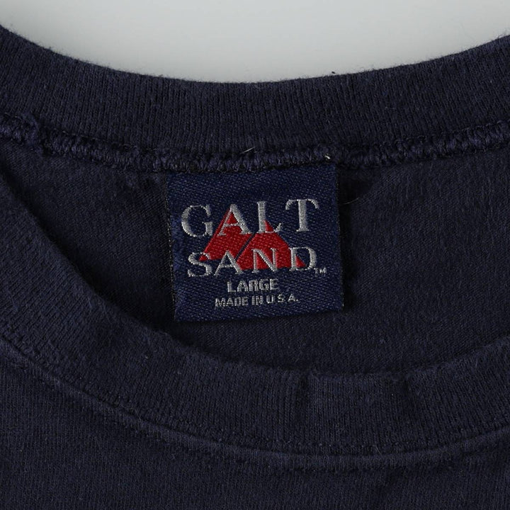 90'S GALT SAND NFL DALLAS COWBOYS (Dallas Cowboys) Sports Print T-Shirt, Made in USA, Men's Size L (approx.), Vintage cotton navy blue type Vintage Second Hand