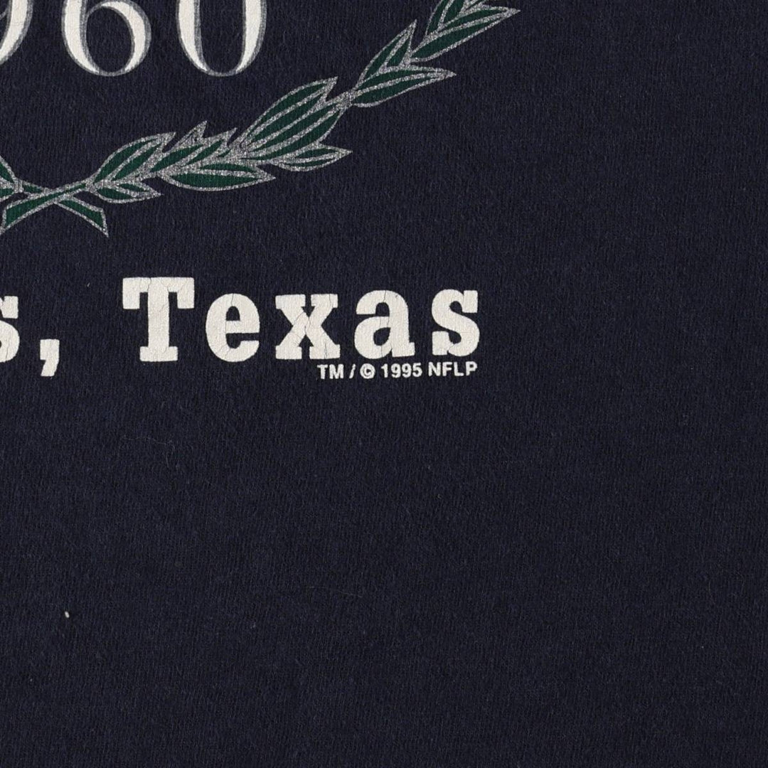 90'S GALT SAND NFL DALLAS COWBOYS (Dallas Cowboys) Sports Print T-Shirt, Made in USA, Men's Size L (approx.), Vintage cotton navy blue type Vintage Second Hand