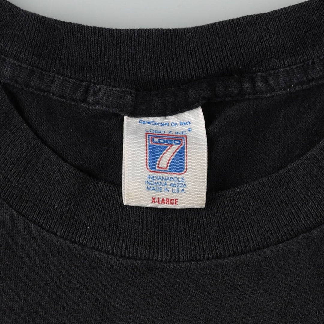 Logo Seven NFL Green Bay Packers Sports Print T-Shirt, Made in USA, Men's XL (approx.), Vintage cotton black type Vintage Second Hand