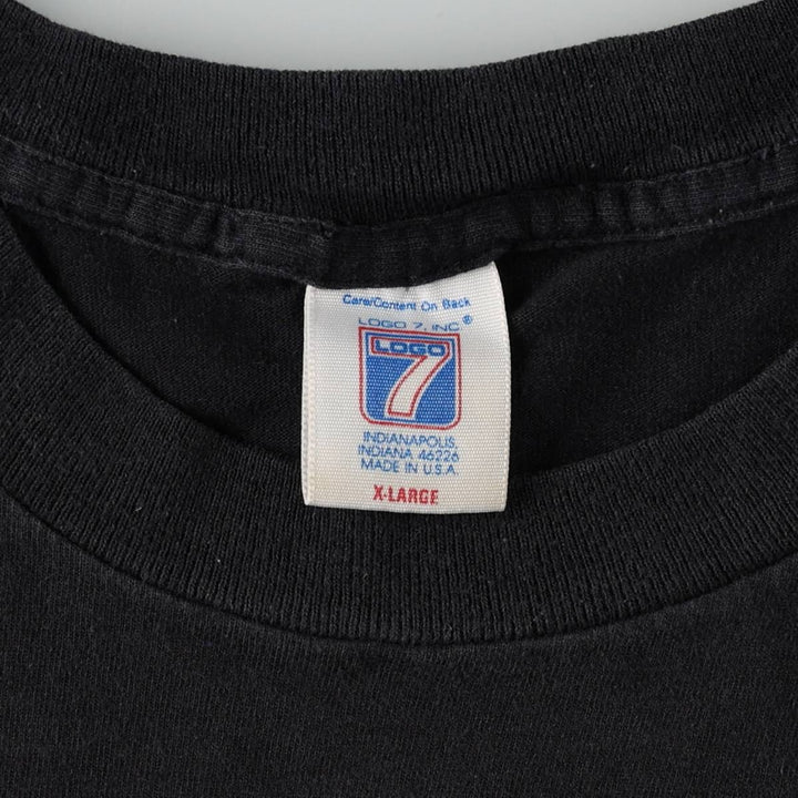 Logo Seven NFL Green Bay Packers Sports Print T-Shirt, Made in USA, Men's XL (approx.), Vintage cotton black type Vintage Second Hand