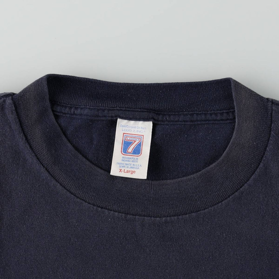 90'S LOGO7 MLB SEATTLE MARINERS Sports Print T-Shirt, Men's XL (approx.) Vintage cotton navy blue type Vintage Second Hand