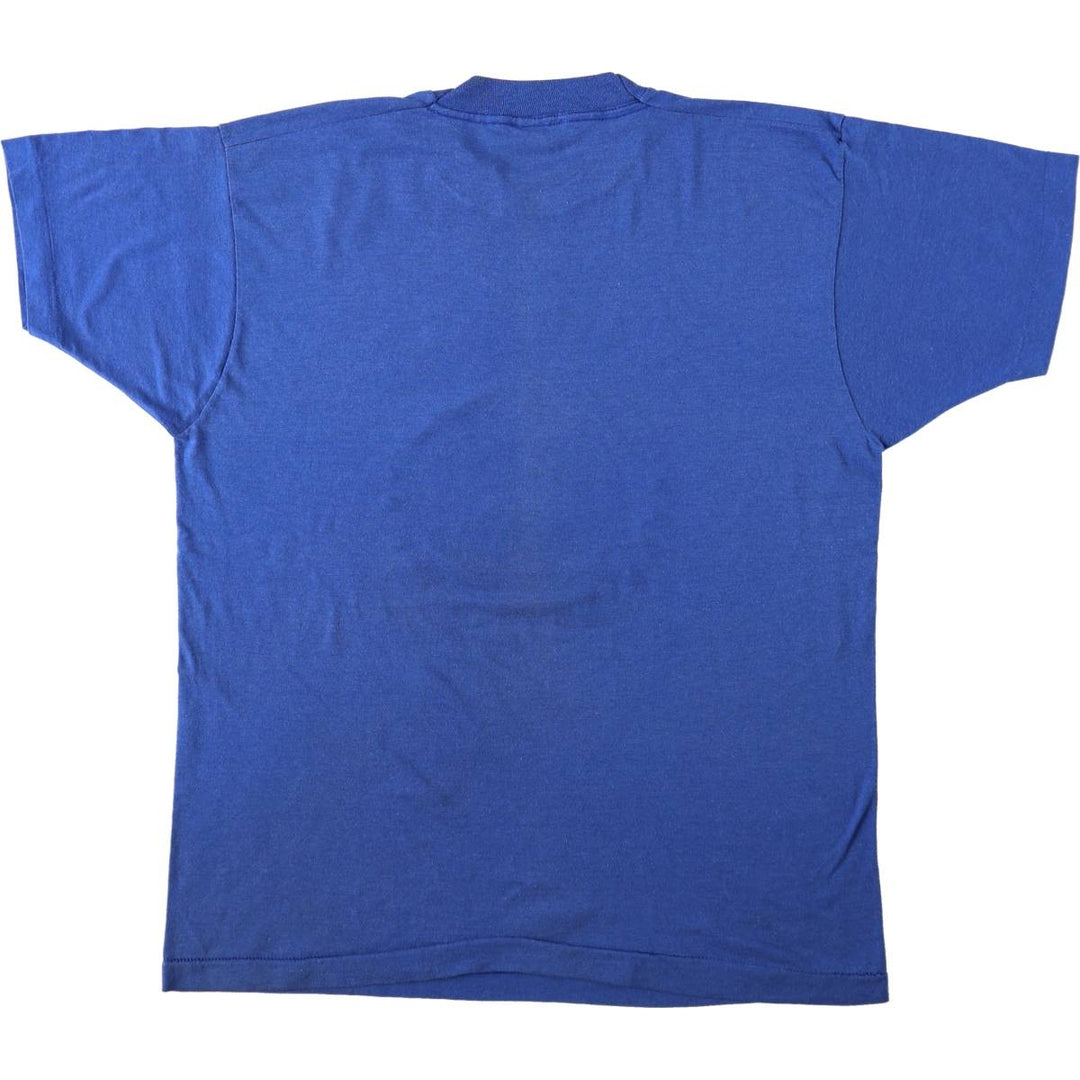 80'S Screen Stars MLB Chicago Cubs Sports Print T-Shirt, Made in USA, Men's XL equivalent, Vintage cotton blue type Vintage Second Hand