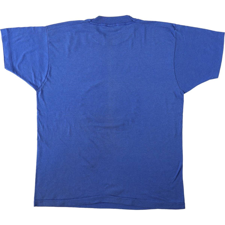 80'S Screen Stars MLB Chicago Cubs Sports Print T-Shirt, Made in USA, Men's XL equivalent, Vintage cotton blue type Vintage Second Hand