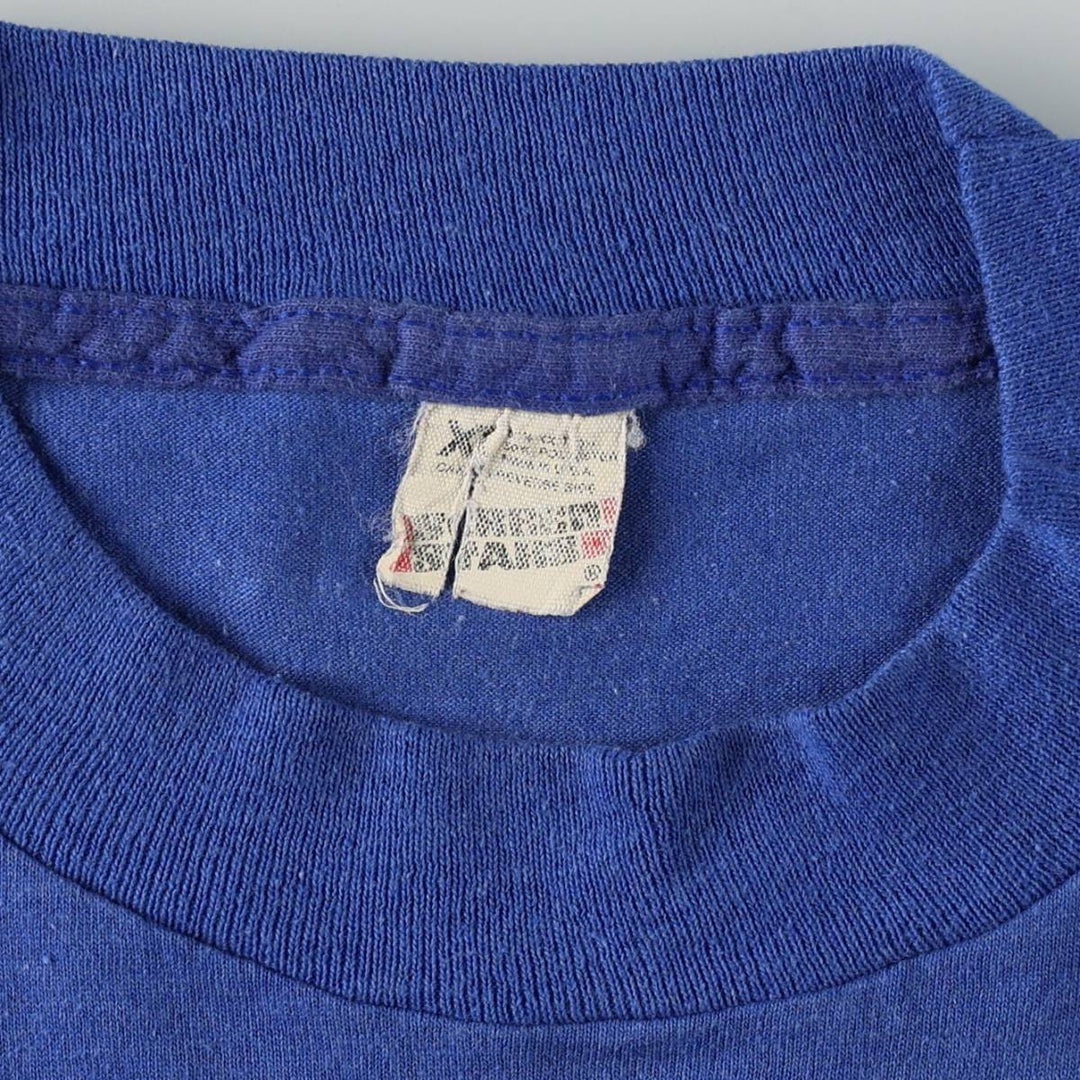 80'S Screen Stars MLB Chicago Cubs Sports Print T-Shirt, Made in USA, Men's XL equivalent, Vintage cotton blue type Vintage Second Hand