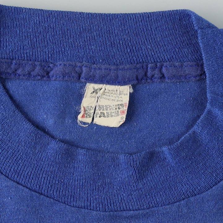 80'S Screen Stars MLB Chicago Cubs Sports Print T-Shirt, Made in USA, Men's XL equivalent, Vintage cotton blue type Vintage Second Hand