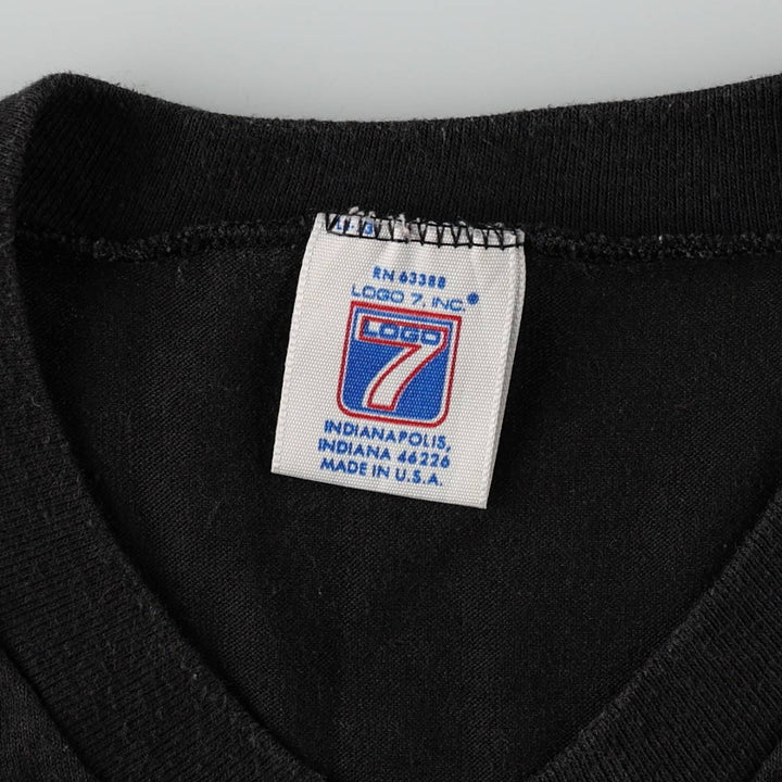 80'S Logo Seven Cincinnati Bengals SUPER BOWL XXIII Football 3/4 Sleeve T-Shirt, Men's Size L (Equivalent), Vintage unclear black type Vintage Second Hand